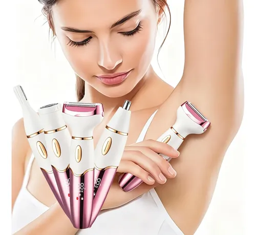 Depiladora Eléctrica 4 En 1 Facial Y Corporal