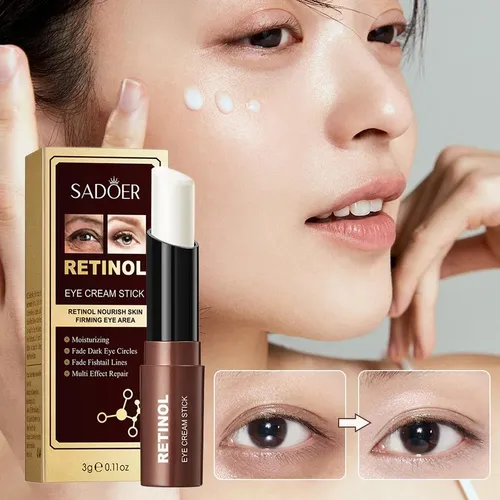Crema De Ojos En Barra Con Retinol Sadoer, Antiojeras, Reafi