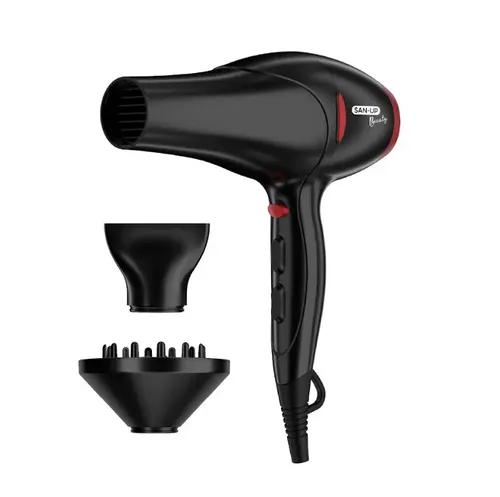 Secador San-Up CurlDry 2200W Negro con Difusor y Concentrador