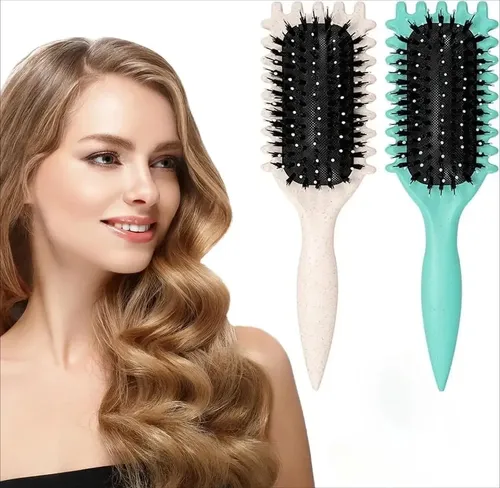 3 Cepillos Para Cabello Rizado Con Espejo Plegable
