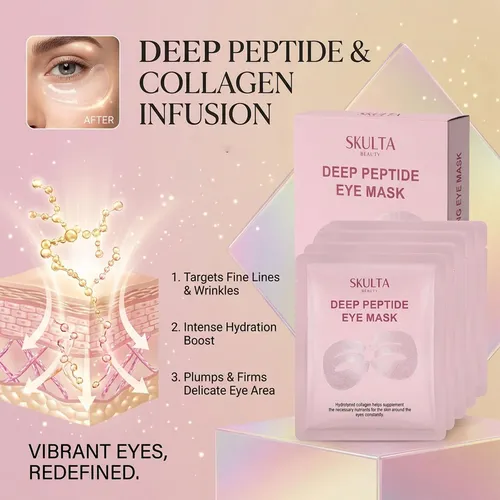 -. Máscara De Ojos Skulta Deep Peptide, Parches Para Debajo
