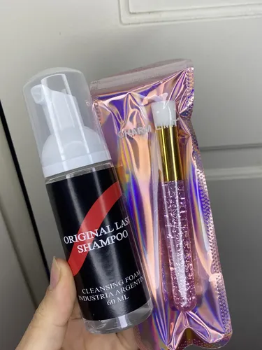 Original Lash Shampoo Espuma Pestaña 60ml+ Brocha Limpiadora