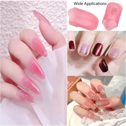 Set De 10 Clips Removedores De Esmalte Rosa Sukpsy