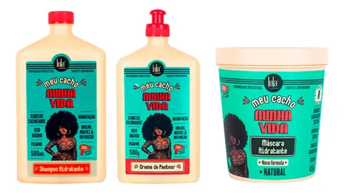 Kit Meu Cacho Minha Vida Lola: Shampoo + Crema + Máscara