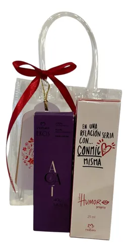 Set Regalo Mujer Natura Perfume Humor Proprio 25ml Y Crema