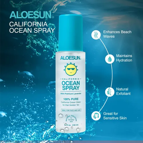 Aloesun Ocean Spray | Crema Facial Pura De Agua Salada Marin