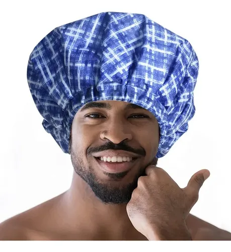 Gorro De Baño De Doble Capa, Gorro De Champú Grueso Con Band