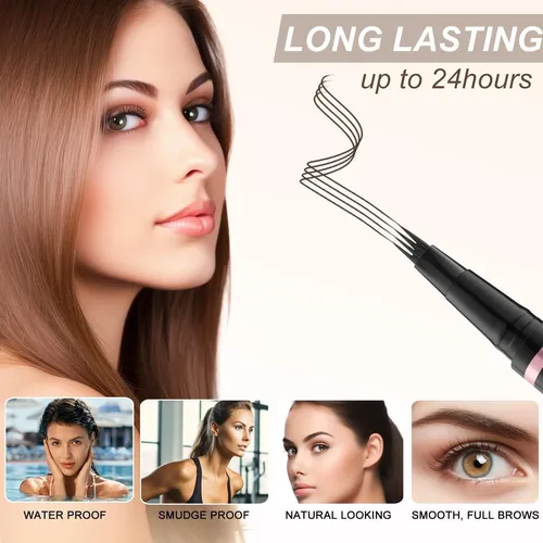 Lavone Lápiz 2 En 1 Cejas Negro Marrón