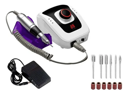 Kit Cabina Uñas 268w + Torno Profesional Pedal 35.000rpm