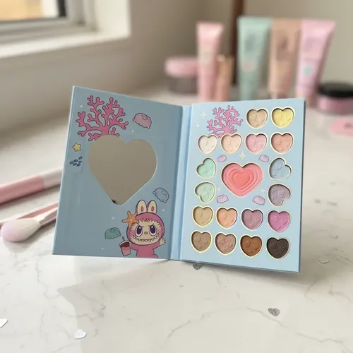 Paleta De Sombras De Ojos Labubu Kawaii Infantil