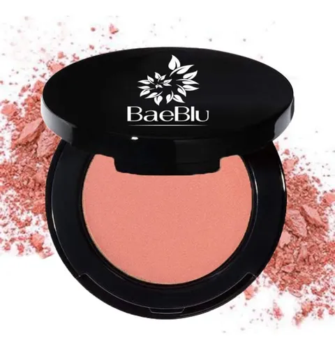 Rubor Baeblu Organic Kinzley 100% Natural En Polvo Compacto