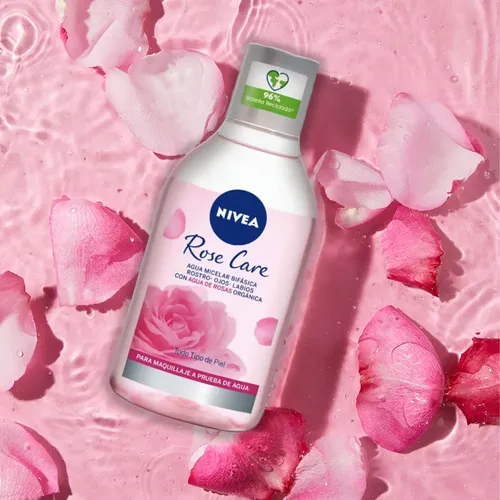 Agua Micelar Nivea Bifásica Rose Care X 400 Ml