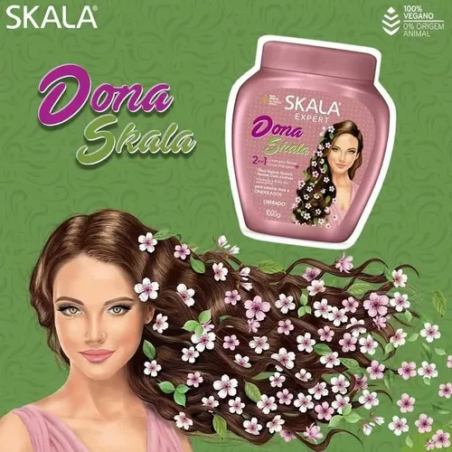 Mascara Crema Skala Dona 2 En 1 Crema Peinar Vegana X 2 U