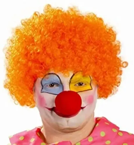 Combo Peluca Afro Payaso Rulos Cotillon Fiesta X 12 Unidades