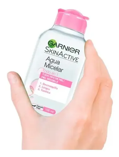Agua Micelar Garnier Todo En 1 Botella Formato Viaje X100ml