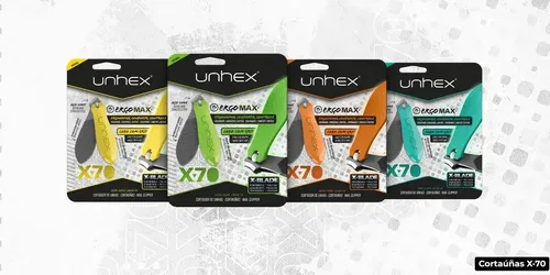 Cortauñas Mano Merheje Unhex Ergomax Línea X 70 Color Amarillo