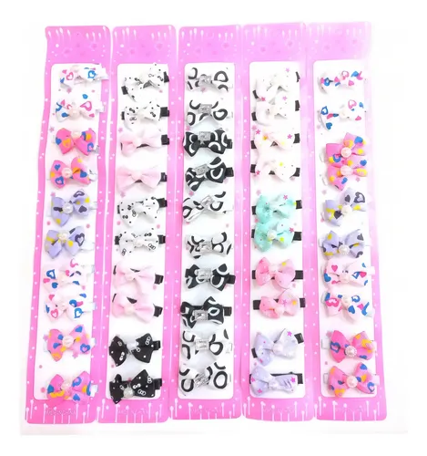 Pack X3 Blisters Hebillas Pico Moños De Pelo Bebe (30 U.)