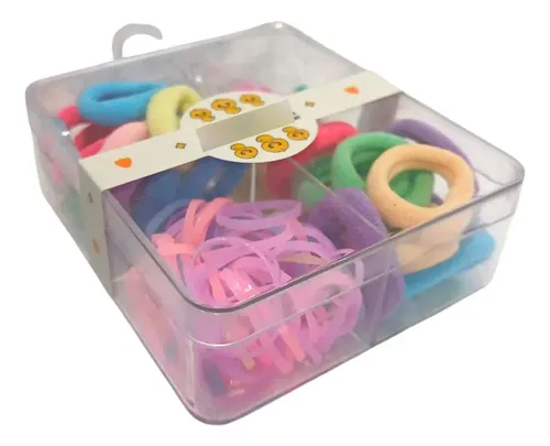 Caja Surtida Broches Colitas Gomitas Para El Pelo Cbx