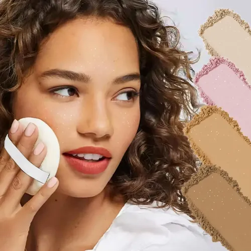 Polvo Suelto Fijador De Maquillaje Onkessy 40g Acabado Mate