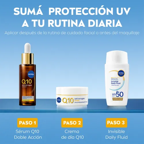 Protector Solar Facial Nivea Sun Invisible Daily Fluid Fps50