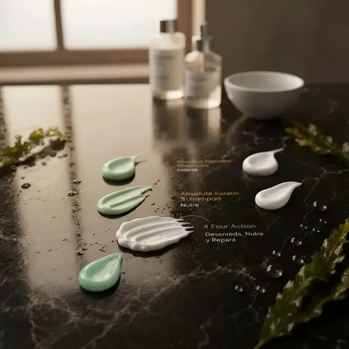 Kit Definición Rizos Algae Rulos Line Up con Shampoo Rizos, Máscara Algae Rizos, Mascara Antifrizz e Hidratadora 4FourAction y Spray Formador de Rulos