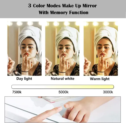 Espejo De Tocador Lifthome Para Maquillaje Con Luces, Aument