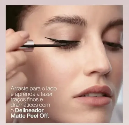 Natura Una Delineador Matte Peel Off Vegano Color Negro