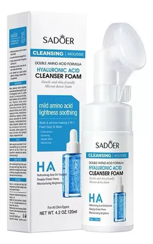 Espuma Limpiadora Facial Ácido Hialurónico 120ml Sadoer Momento De Aplicación Día/noche Tipo De Piel Todo Tipo De Piel