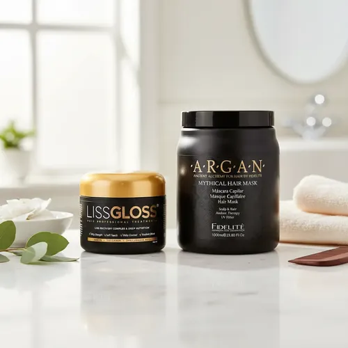 Alisado Liss Gloss + Máscara Argán Mythical 1kg Fidelité