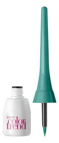 Delineador Líquido Turquesa Avon Color Trend Mate