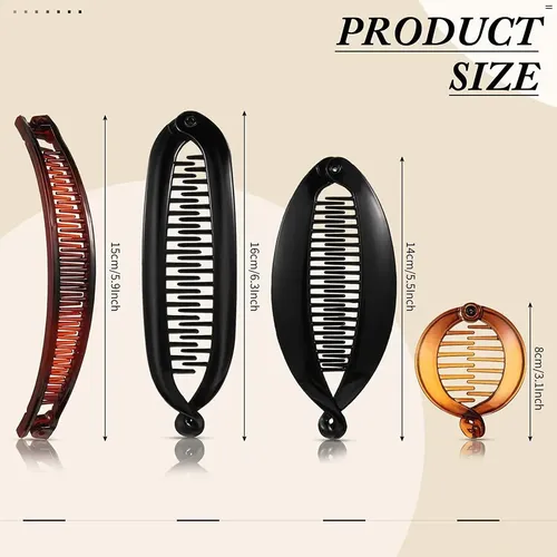 Juego De 12 Pinzas Y Peines Para El Cabello