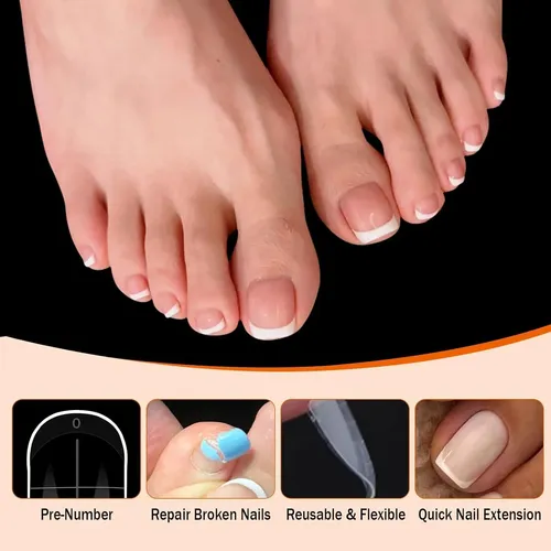 Kit De Uñas: Formas Duales Para Poly Gel 150 Piezas