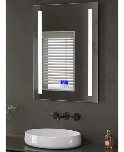 Espejo Baño Rectangular 80×60 Luz Led Antivaho