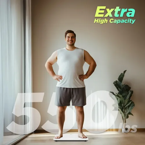 Báscula De Baño Digital Runstar De 250 Kg/550 Libras, Ultra