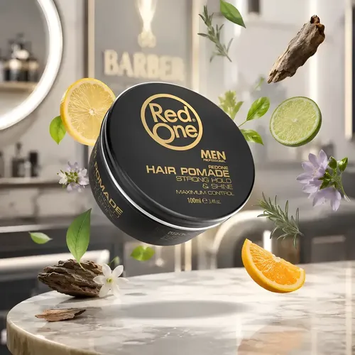 Red One Pomada Barberia Fijacion Fuerte Brillosa 100ml