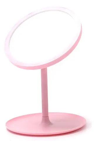 Espejo De Maquillaje 3 Modos Luces Led  Con Base Usb Skora