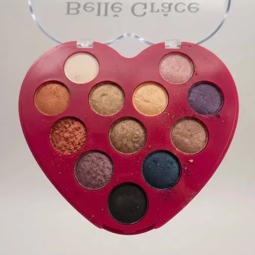 Sombra Ojos Brillante Tono 01 Paleta Corazon 12 Tonos Maquillaje Rostro Veoquiero