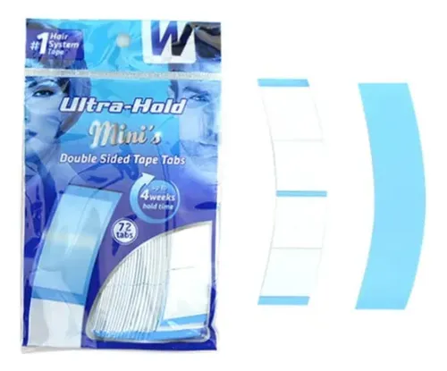 Cinta Bifaz Pegamento Pelucas y pelo natural o artificial Walker Tape Mini Tabs Ultra Hold 72 pcs unidades
