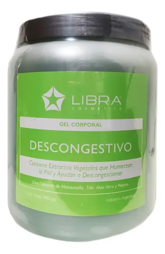 Gel Descongestivo Manzanilla Aloe Tilo Pepino X1k Libra
