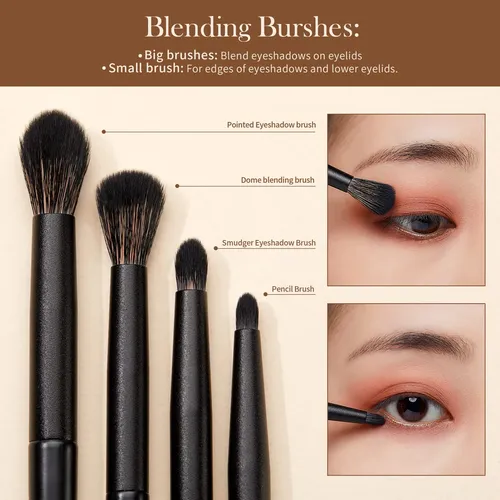 Juego De Brochas Para Sombras De Ojos Jessup T337 Profession