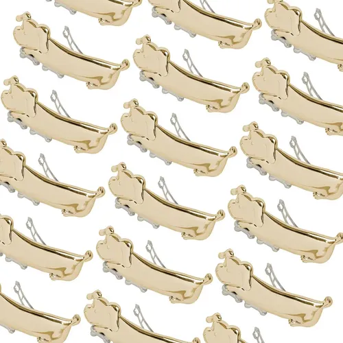 Hebilla De Pelo Plástica Diseño Perro En Pack X 12 Unidades