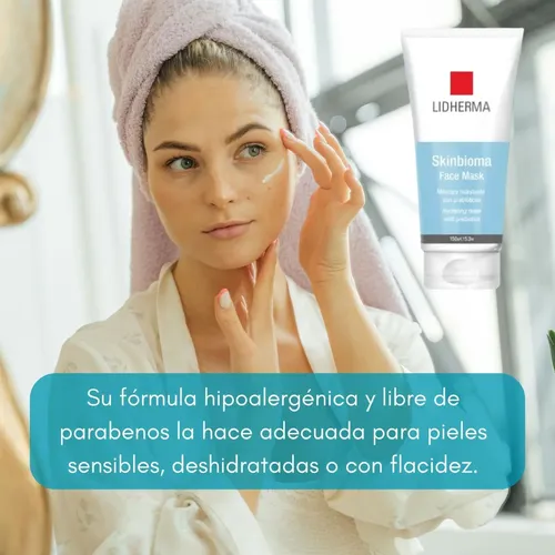 Skinbioma Mask Lidherma Mascara Facial Hidratante Rosacea