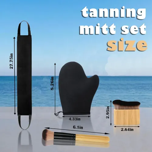 Kit De Guante Para Autobronceado Ansphie De 4 Piezas Con Gua