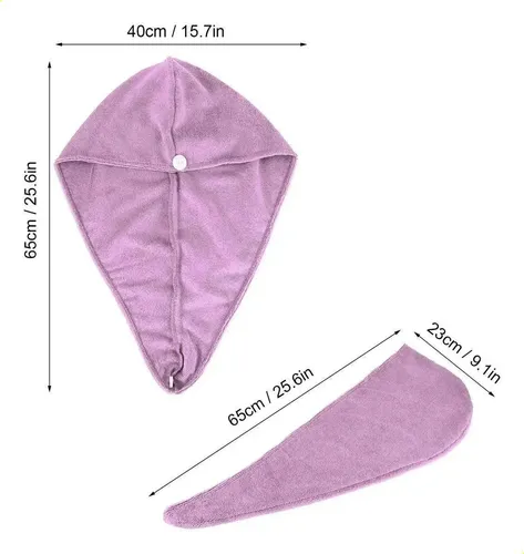Gorro Para Secar El Cabello, 5 Unidades, Absorbente De Micro