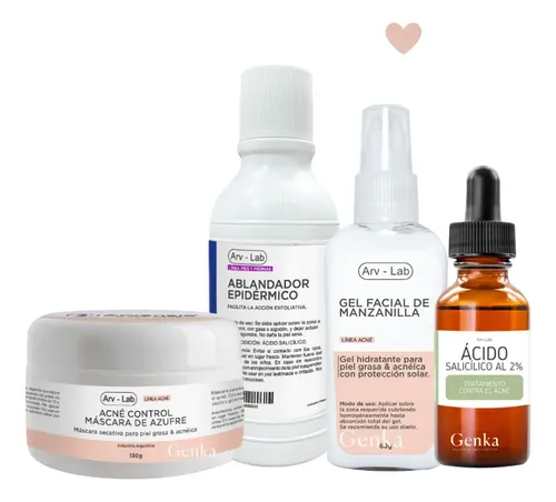 Kit Skincare Piel Grasa Con Acné Con Máscara Azufre Arvensis