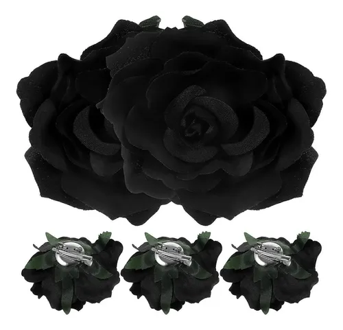 Broche Floral Con Forma De Rosa, Horquillas Para El Pelo Ros