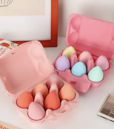 Set X2- 12 Esponjas Maquillaje Blender Para Base Y Corrector