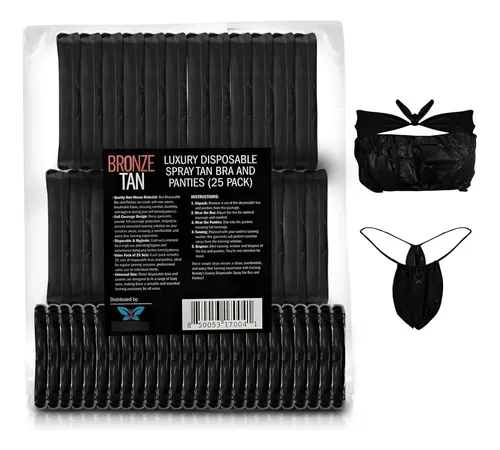 Ropa Interior Desechable Bronze Tan Spray, 25 Juegos