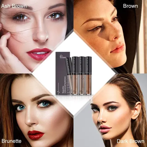Gel De Cejas Impermeable Yoleto Marrón Oscuro 25g Con