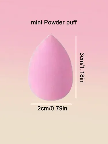 Mini Esponja De Maquillaje En Polvo Seco Y Húmeda De 3 Cm, 1